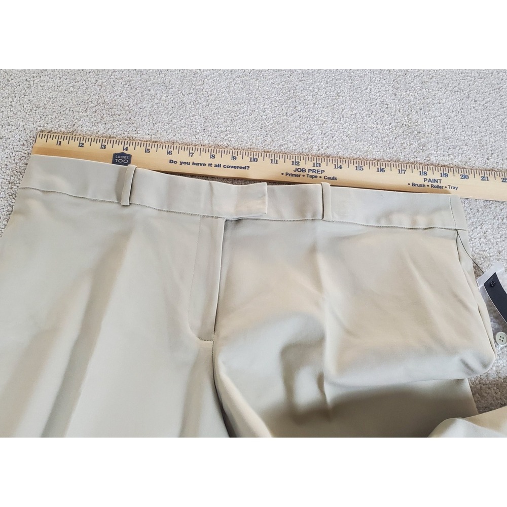 Liz Claiborne Emma Ankle Pants Size 16 SLIM Straight Leg Tan NWTGS - Picture 4 of 15